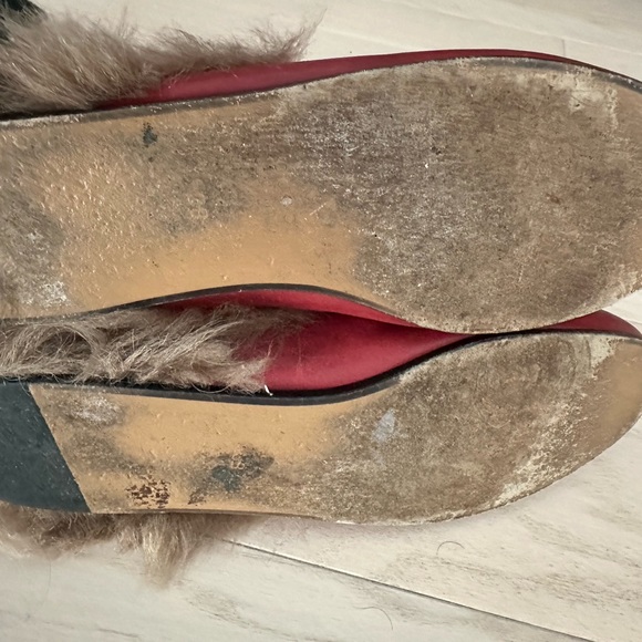 Gucci Princetown Loafers with Fur. Size 38 - Picture 3 of 4